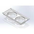 DKC EUROPE - Convogliatore tetto per condotto aria da 1000-2000W, colore RAL 7035.