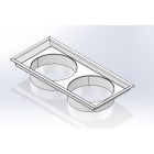 DKC EUROPE - Convogliatore tetto per condotto aria da 1000-2000W, colore RAL 7035.