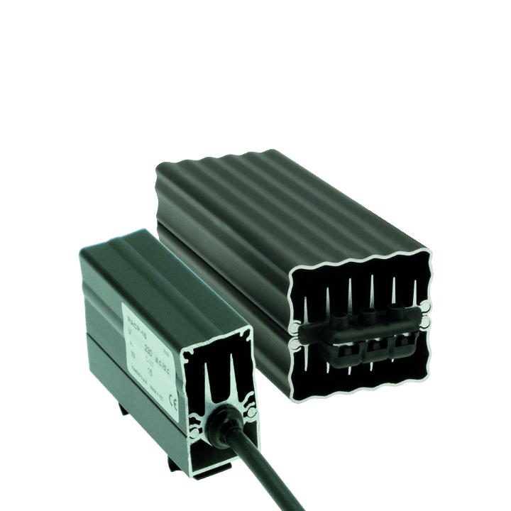 DKC EUROPE - Riscaldatore anticondensa da 45W, potenza di riscaldamento 110-240Vac 50/60Hz. RASRA045