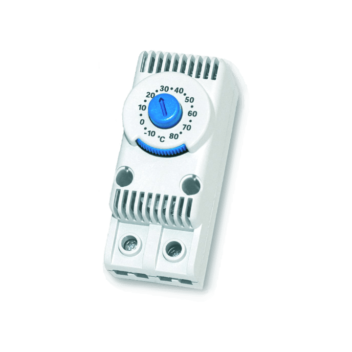 DKC EUROPE - Termostato -10/+80°C, contatto N.O., 10A, 110-250Vac 50/60Hz.