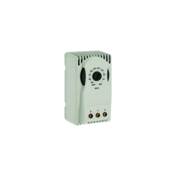 DKC EUROPE - Igrostato, campo di regolazione 10-90%, corrente nominale 10-5A, 120-240Vac 50/60Hz - 120/240 Vc.a. 50/60 Hz.