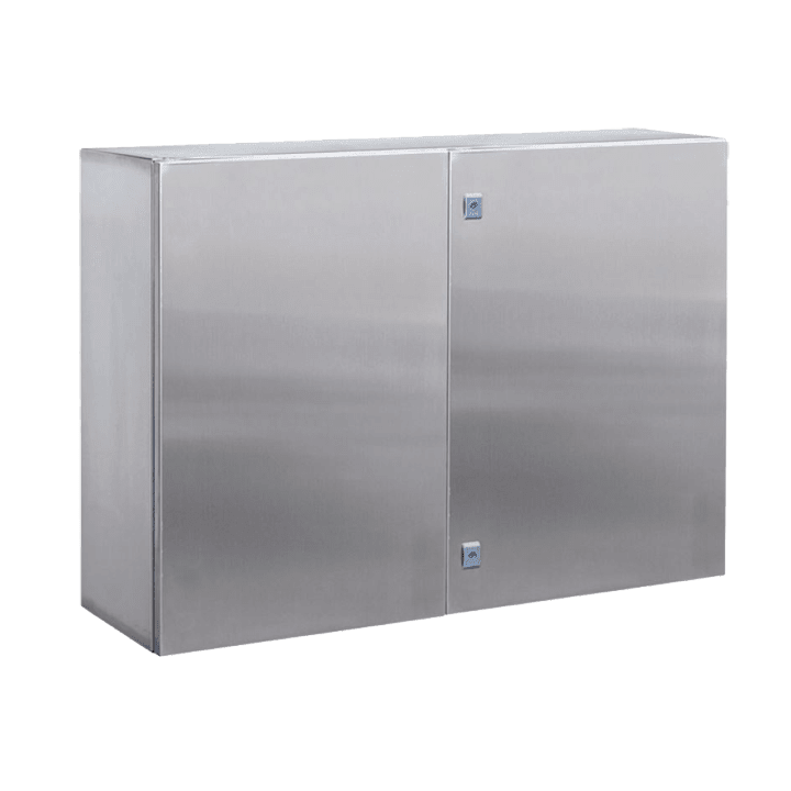 DKC EUROPE - Cassa di derivazione in acciaio inossidabile AISI 304, dimensioni 800x1000x200 mm con pannello di cablaggio incluso.