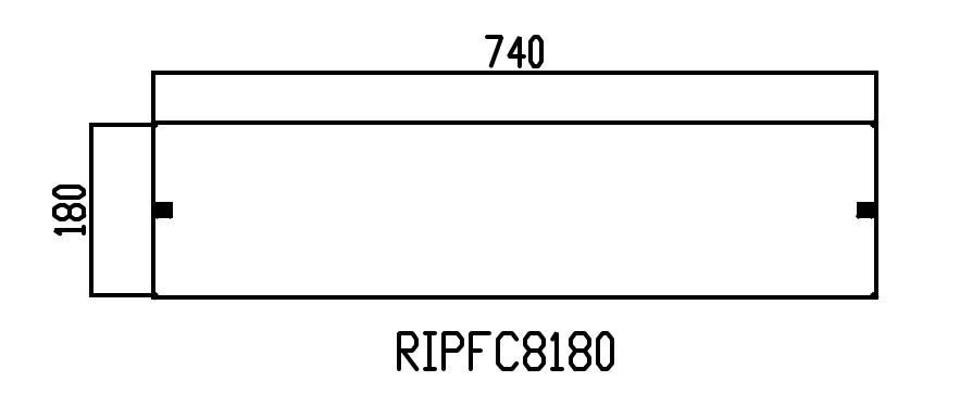 DKC EUROPE - Pannello distribuzione in acciaio inossidabile AISI 304 per telaio modulare, dimensioni 800x180 mm.