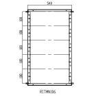 DKC EUROPE - Telaio modulare struttura INOX AISI 304 dimensioni 1000x600 mm (AxL)
