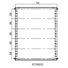 DKC EUROPE - Telaio modulare struttura INOX AISI 304 dimensioni 1000x800 mm (AxL)