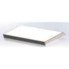 DKC EUROPE - Tetto protezione cassa in acciaio inox AISI 304, dimensioni 300x200 mm.