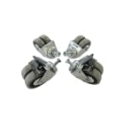 DKC EUROPE - Ruote pivotanti per armadi (4 pezzi) RZA41