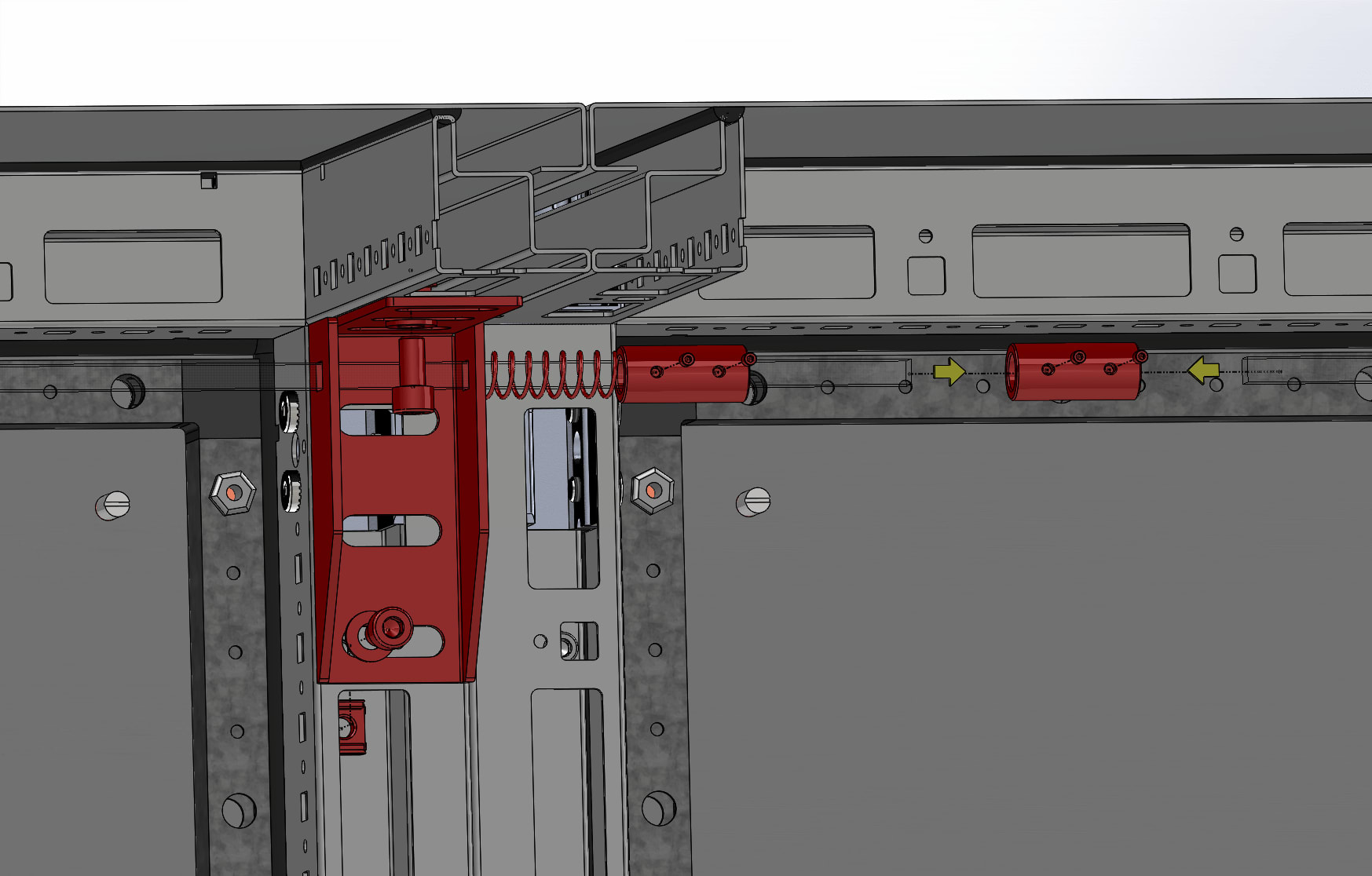 DKC EUROPE - Boccola unione aste con staffa di sostegno boccole unione aste con staffa di sosteg