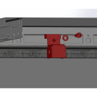 DKC EUROPE - Sostegno bloccaporta ad aste per ultimo armadio batteria.