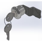 DKC EUROPE - Chiusura completa a box con inserto a chiave in metallo diverso.