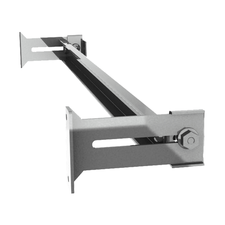 DKC EUROPE - Guida regolabile DIN Omega 35x15 mm con supporti, larghezza 600 mm, confezione 1 pezzo.