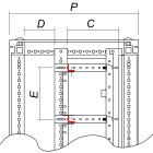 DKC EUROPE - Pannello di tamponamento larghezza 600 mm L. 600.