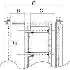 DKC EUROPE - Pannello di tamponamento larghezza 600 mm L. 600.