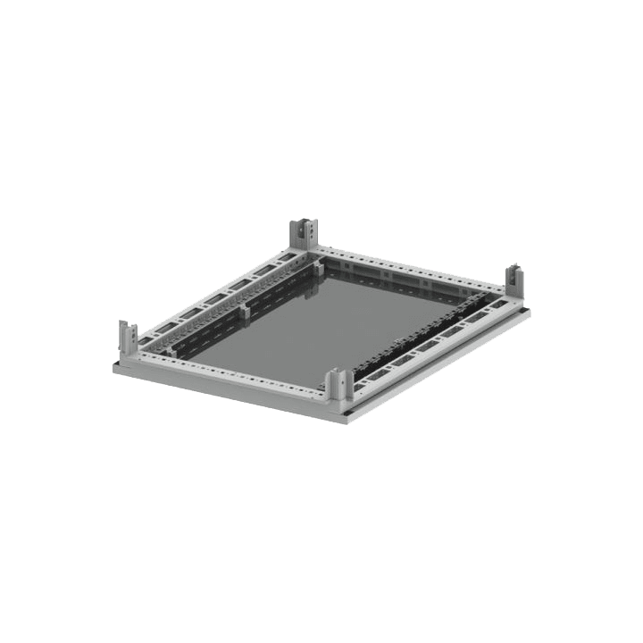 DKC EUROPE - Fondo unico per armadi CQE e CAE, dimensioni 800x500 mm, ideale per ottimizzare lo spazio di archiviazione.