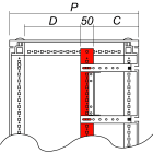 DKC EUROPE - Montante verticale da 2200 mm, confezione 2 pezzi.