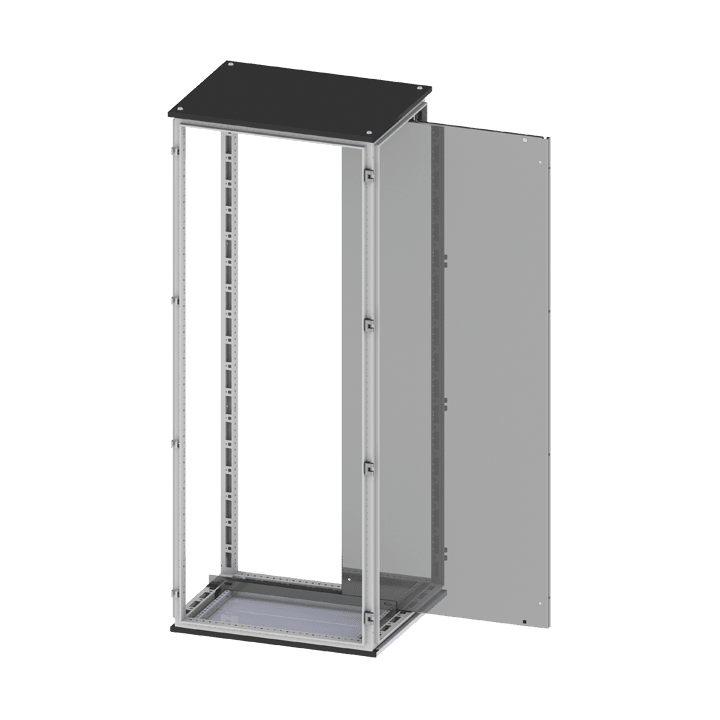 DKC EUROPE - Pannello cablaggio inserimento laterale scorrevole per armadi CQE, dimensioni 2000x1200 mm.