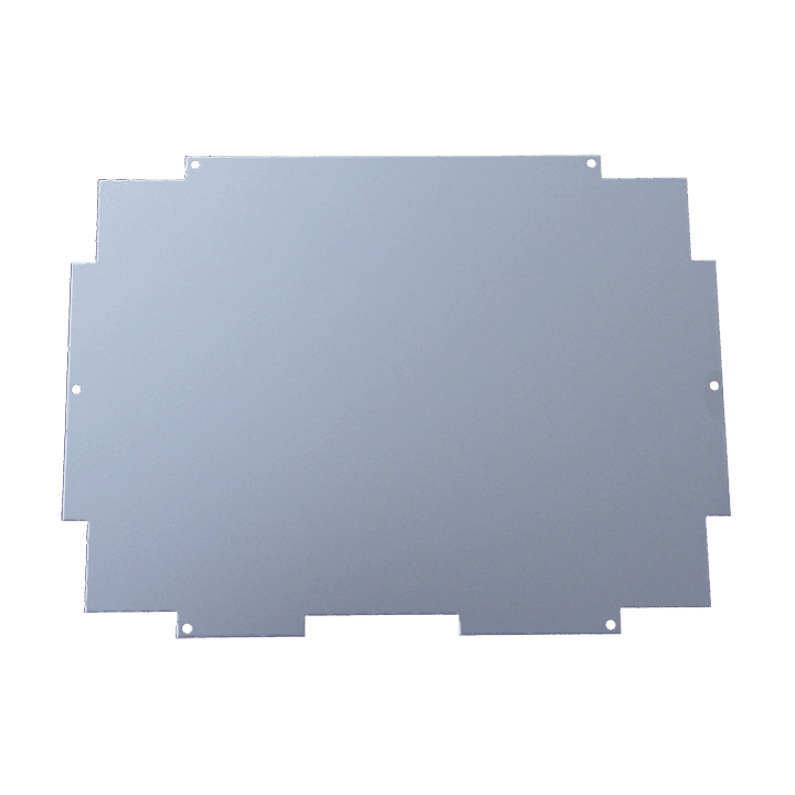 DKC EUROPE - Piastra frontale di ricambio per contenitore Aluframe, dimensioni 400x500 mm.