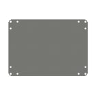 DKC EUROPE - Piastra montaggio per contenitore Aluframe 300x400 mm, ideale per fissaggio.