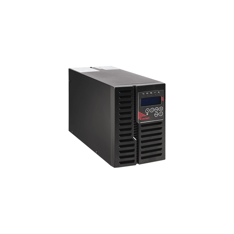 DKC EUROPE - UPS monofase 3kVA PF0,9 conforme CEI016 con batterie 6x9Ah e prese Schuko+IEC.