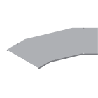 DKC EUROPE - W5 coperchio curva piana 45 base 500 sp 1 IX4.