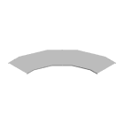 DKC EUROPE - W5 coperchio curva piana 90 base 200 sp 1 IX4.