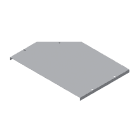 DKC EUROPE - W5 coperchio riduzione destra 200-100 sp 1 IX4 copertura riduzione dx 200-100 sp 1 IX4.
