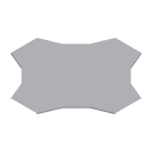 DKC EUROPE - W5 coperchio derivazione piana x base 600 r6 sp 1 hdz.