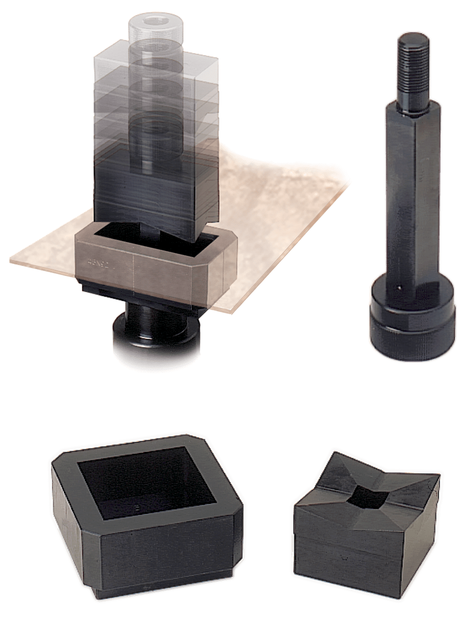 DKC EUROPE - Fustella quadra dimensioni 92 x 92 mm (perno abbinato 00PQ20)