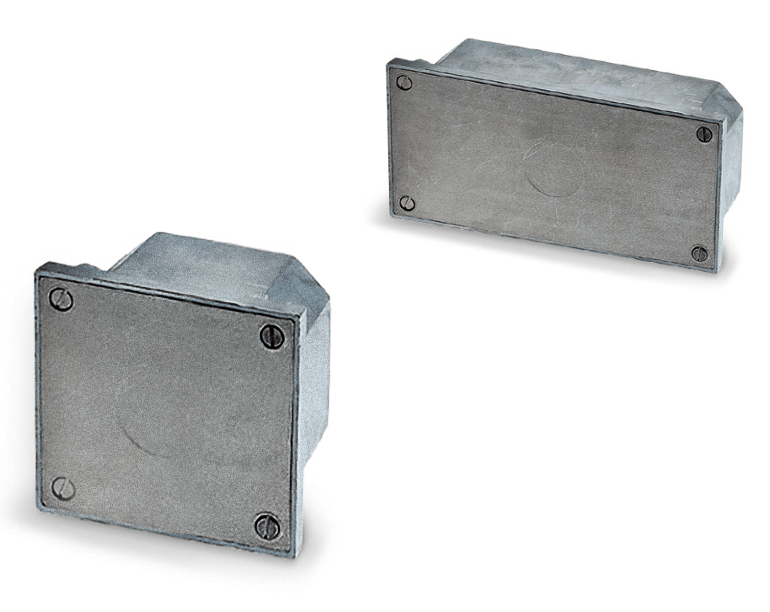 DKC EUROPE - Serie PP - Pozzetto in alluminio da incasso/parete, IP55, dimensioni 196 x 98 x 70 mm (BxAxP)