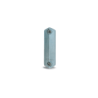 DKC EUROPE - Serie SMV - Portello in alluminio per palo ottagonale, feritoia 45x186 mm