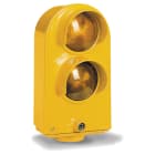 DKC EUROPE - Serie SCB - Segnalatore semaforo a due luci, lenti arancio-arancio, diam. tubo 1,5 pollici (49 mm)