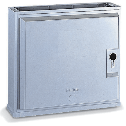 DKC EUROPE - Serie CV4M - Sopralzo per armadio in vetroresina, con serratura, dim. 714 x 660 x 271 mm (BxAxP)