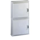 DKC EUROPE - Serie BV4M - Armadio in vetroresina a 2 vani, con serratura, dim. 714 x 1290 x 271 mm (BxAxP)