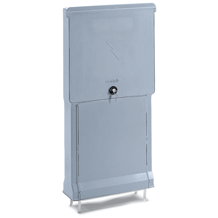 DKC EUROPE - Serie CP - Colonnina stradale in vetroresina vuota, dimensioni 533 x 1006 x 137 mm (BxAxP)