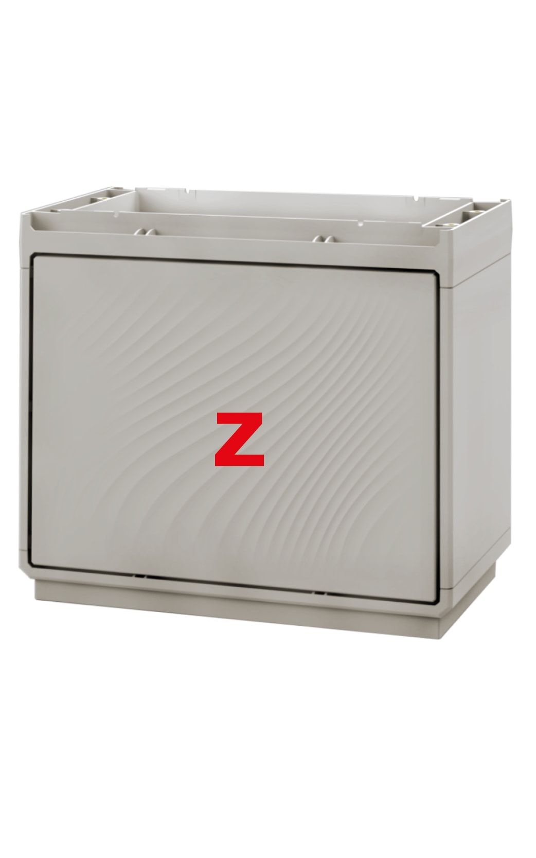 DKC EUROPE - Serie GRAFI 5 - Zoccolo per armadio in vetroresina, IP55, dimensioni 580 x 580 x 330 mm (AxBxP)