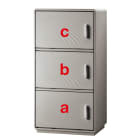 DKC EUROPE - Serie GRAFI 5 - Armadio in vetroresina, 3 vani, IP55, dimensioni 1120 x 580 x 460 mm (AxBxP)