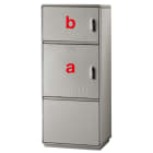 DKC EUROPE - Serie GRAFI 5 - Armadio in vetroresina, 2 vani + zoccolo, IP55, dim. 1840 x 580 x 460 mm (AxBxP)