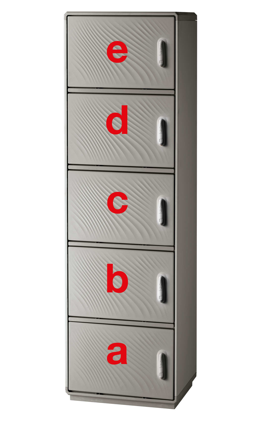 DKC EUROPE - Serie GRAFI 5 - Armadio in vetroresina, 5 vani, IP55, dimensioni 1840 x 580 x 460 mm (AxBxP)