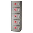 DKC EUROPE - Serie GRAFI 5 - Armadio in vetroresina, 5 vani, IP55, dimensioni 1840 x 580 x 460 mm (AxBxP)