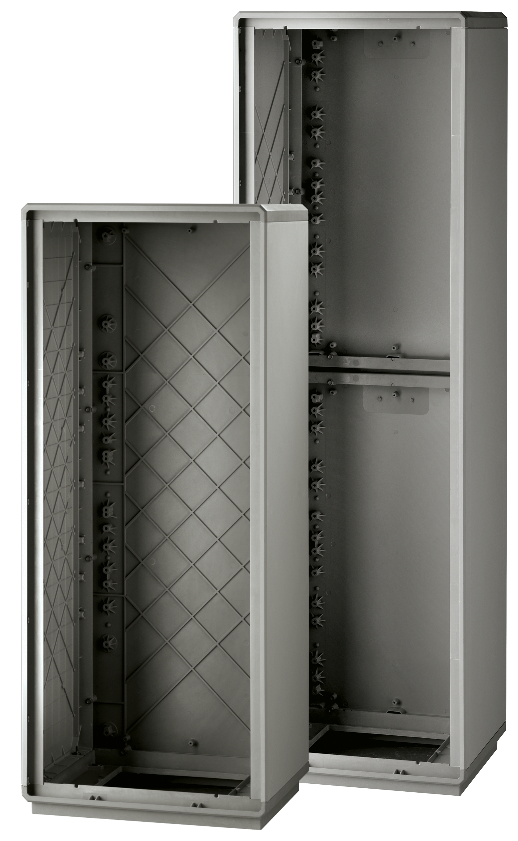DKC EUROPE - Serie GRAFI 9 - Struttura armadio in vetroresina senza ante, IP55, dim. 1840x910x460 mm (AxBxP)