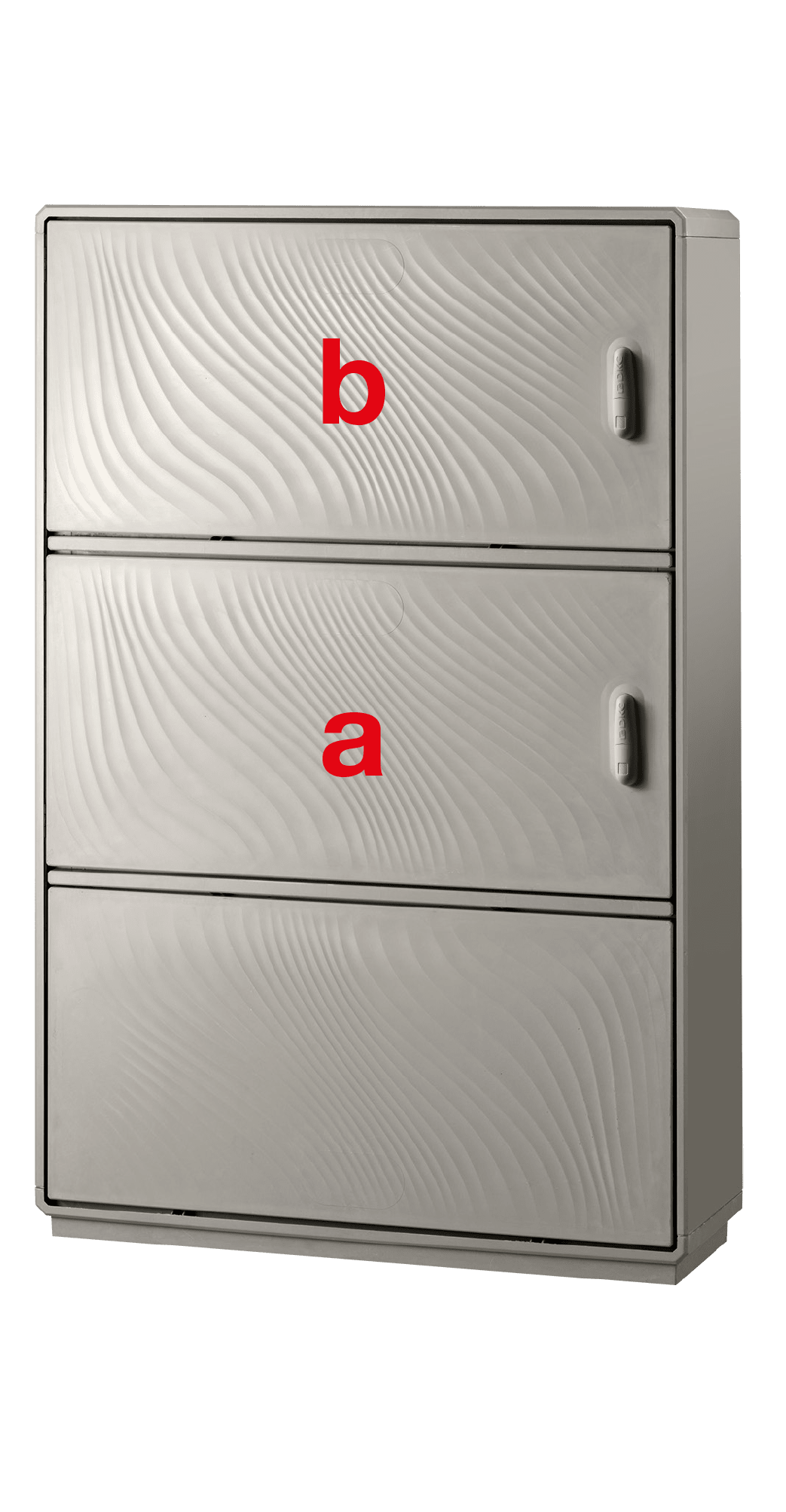DKC EUROPE - Serie GRAFI 9 - Armadio in vetroresina, 2 vani + zoccolo, IP55, dim. 1840 x 910 x 460 mm (AxBxP)