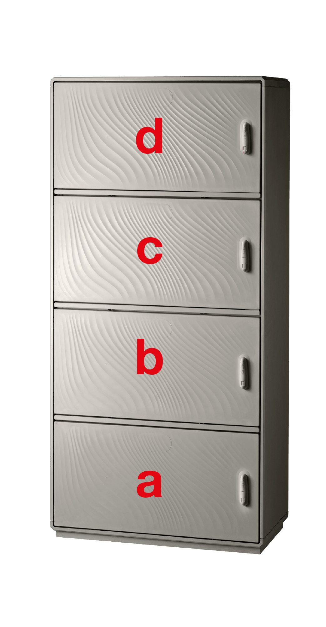 DKC EUROPE - Serie GRAFI 9 - Armadio in vetroresina, 4 vani, IP55, dimensioni 1840 x 910 x 460 mm (AxBxP)