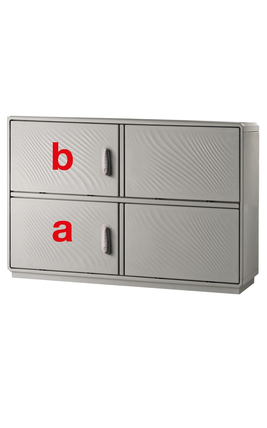 DKC EUROPE - Serie GRAFI 12 - Armadio in vetroresina, 2 vani, IP44, dimensioni 1390 x 1150 x 330 mm (AxBxP)