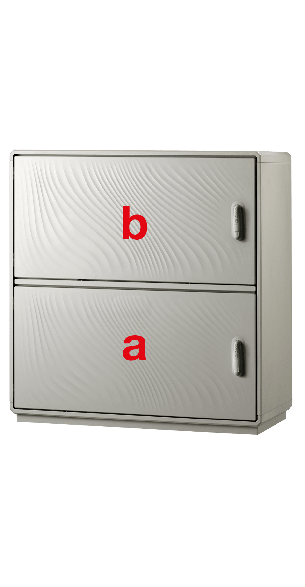 DKC EUROPE - Serie GRAFI 9 - Armadio in vetroresina, 2 vani, IP44, dimensioni 1840 x 910 x 460 mm (AxBxP)