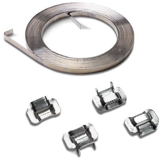 DKC EUROPE - Acc. per Serie RP - Reggia metallica per Band-It da 3/4", acciaio inox AISI 201