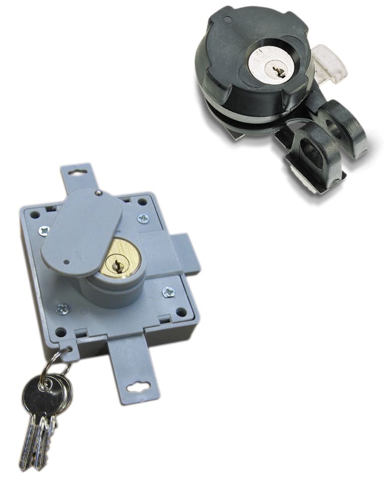 DKC EUROPE - Serie SCM - Serratura per armadi serie CV, con chiave di sicurezza cfr Y21, pomolo c/rotazione folle