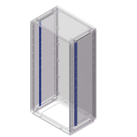 DKC EUROPE - Acc. Serie GRAFI - Kit montanti per supporto accessori interni per armadi alt. 1180 mm, conf. 2 pz