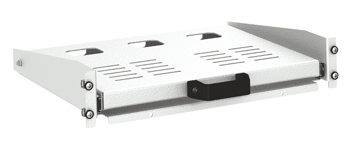 DKC EUROPE - Acc. Serie GRAFI - Ripiano estraibile per telaio RACK19" armadi serie GRAFI 7/9, prof. 300 mm, 2 HE