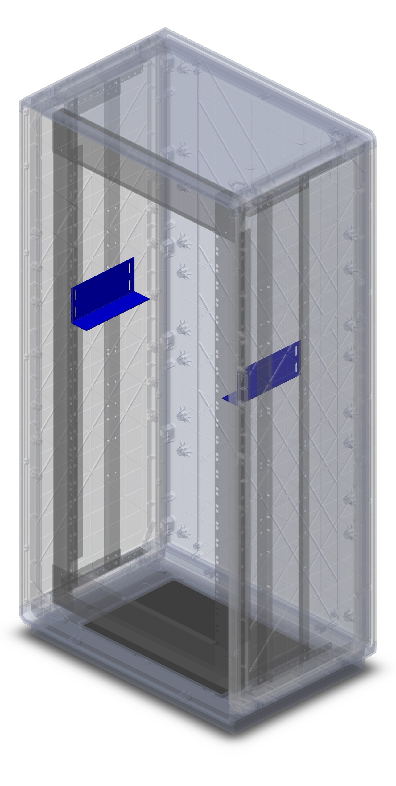 DKC EUROPE - Acc. Serie GRAFI - Mensole per supporto apparecchi modulari per armadi serie GRAFI 7, conf. 2 pz
