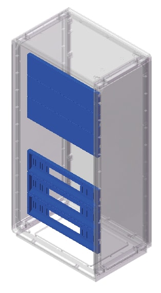 DKC EUROPE - Acc. per Serie GRAFI 7 - Pannello asolato, 29 moduli DIN, altezza pannello 150 mm